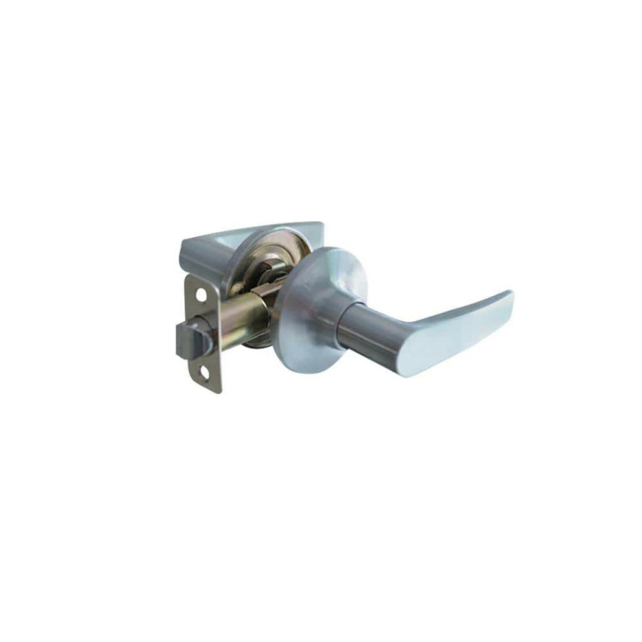 Door Hardware * | Outlet Premier Lock Satin Nickel Passage Door Lever Set