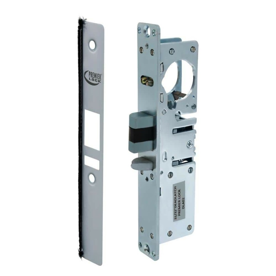 Door Hardware * | Budget Premier Lock 31/32 In. Commercial Deadlatch Narrow Stile Mortise Lock Left Handed