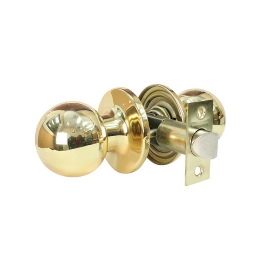 Door Hardware * | Buy Premier Lock Solid Brass Passage Hall/Closet Door Knob