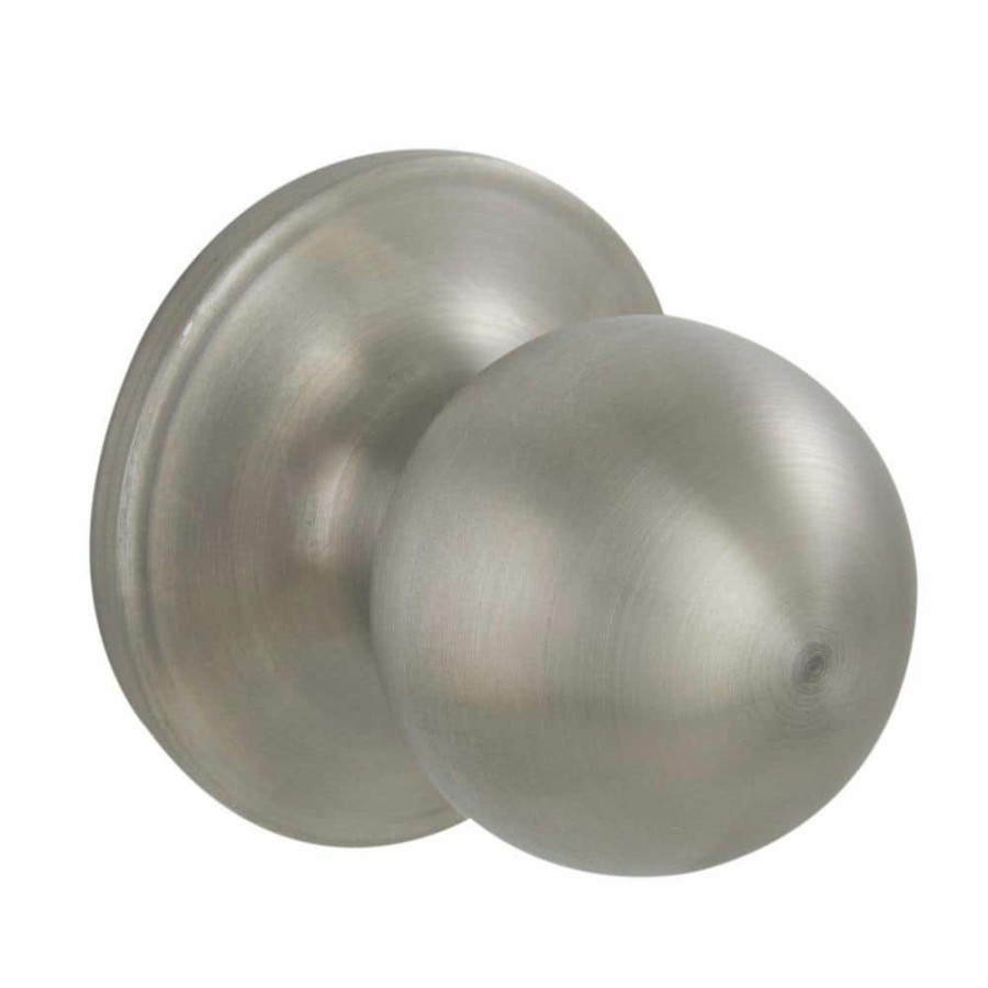 Door Hardware * | Buy Essentials By Schlage Morrow Stainless Steel Passage Hall/Closet Door Knob