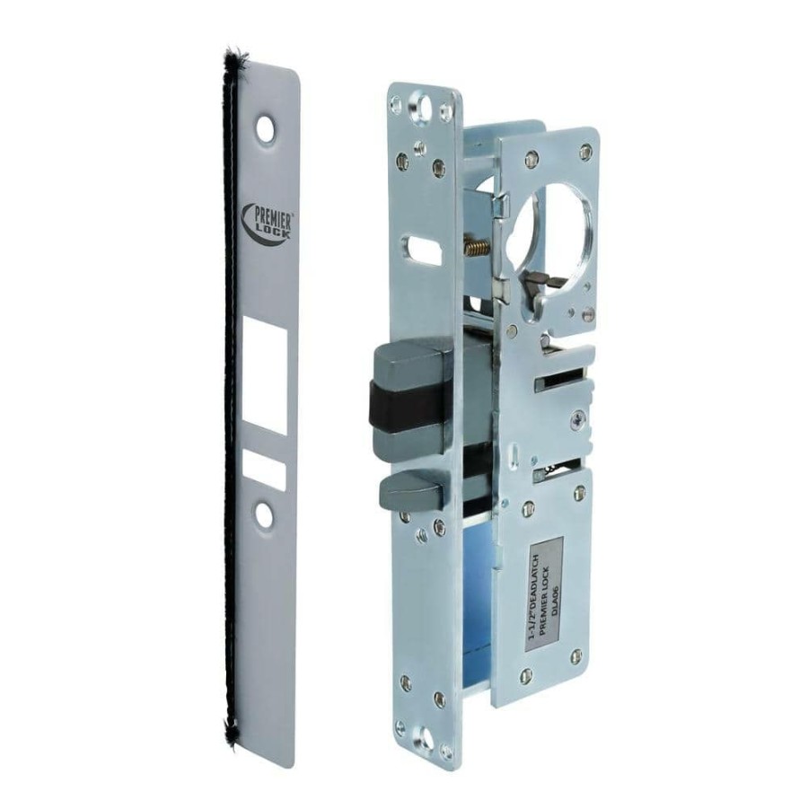 Door Hardware * | Best Sale Premier Lock 1-1/2 In. Commercial Deadlatch Narrow Stile Mortise Lock Left Handed