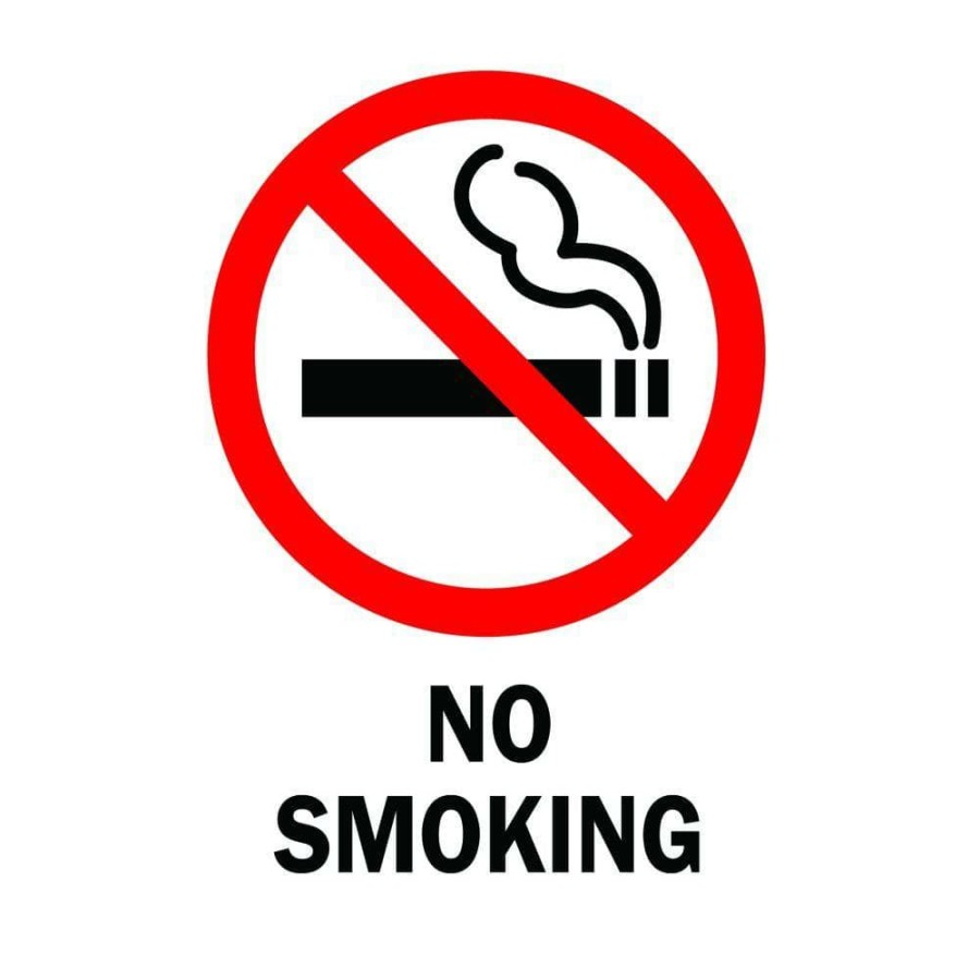 Signage * | Discount Brady 10 In. X 7 In. Polyester No Smoking Sign